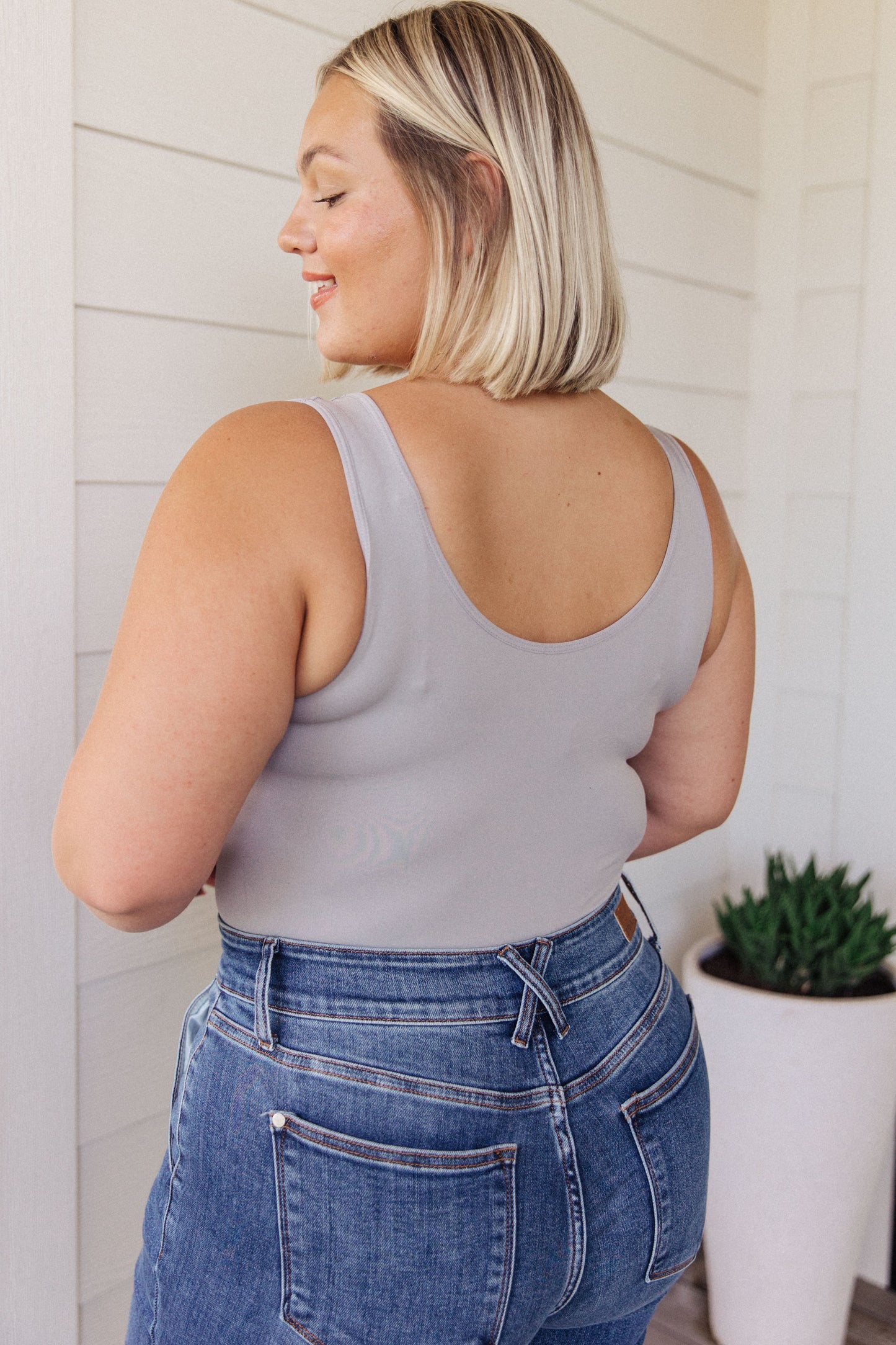 The Basics Bodysuit, Grey