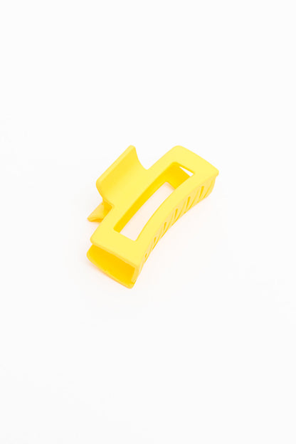 Lemon Yellow Hair Claw Clips, 4-Pack