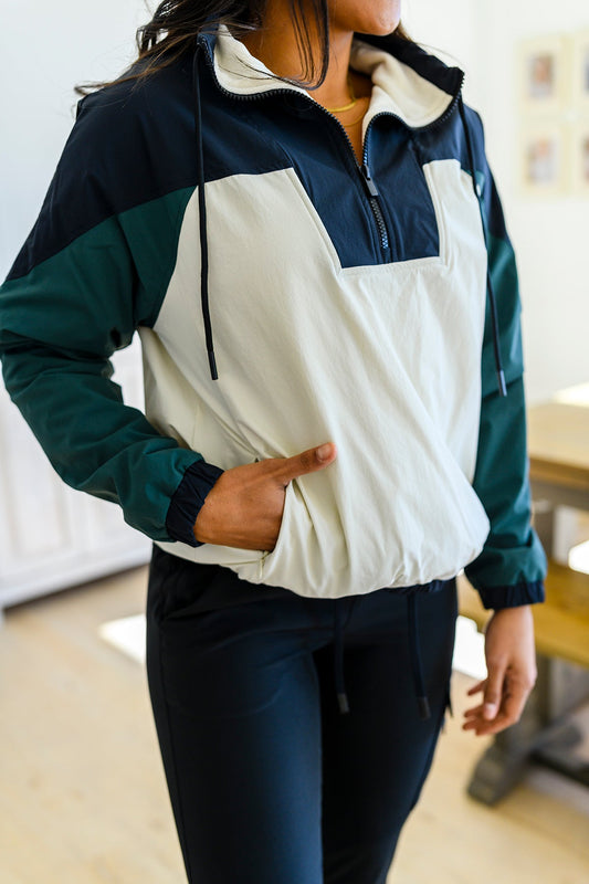 MONO B Dash Quarter Zip Windbreaker