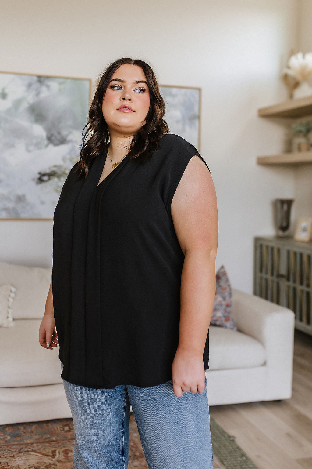 Elevate Everyday Blouse, Black