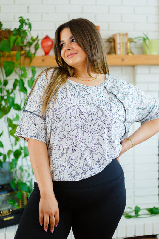 Endless Joy Floral Short Sleeve Top