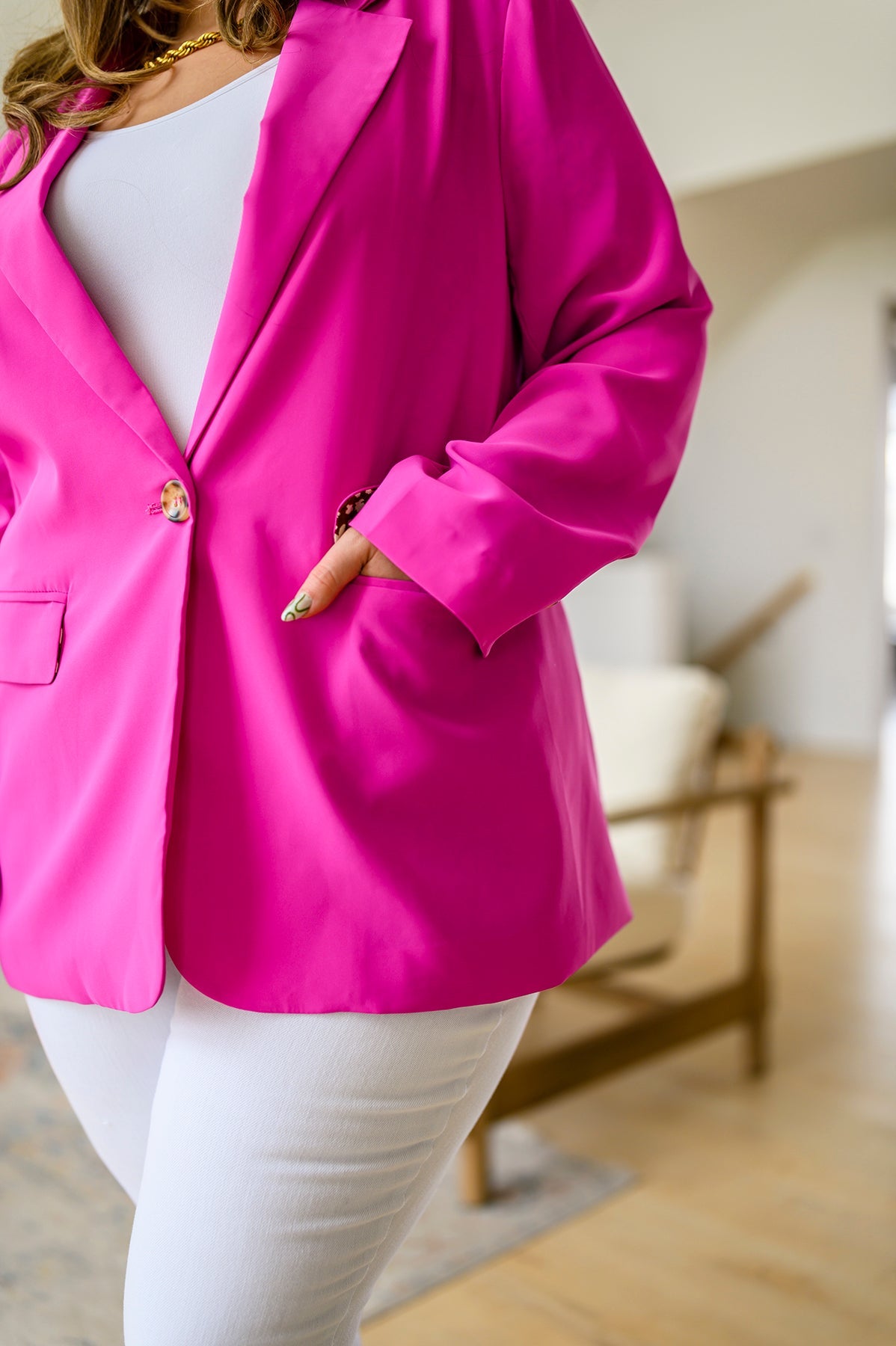 Every Day Chic Hot Pink Blazer