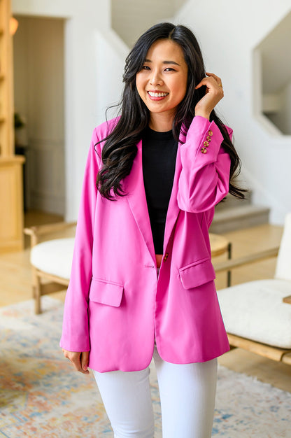 Every Day Chic Hot Pink Blazer