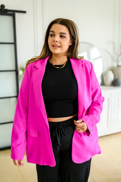 Every Day Chic Hot Pink Blazer