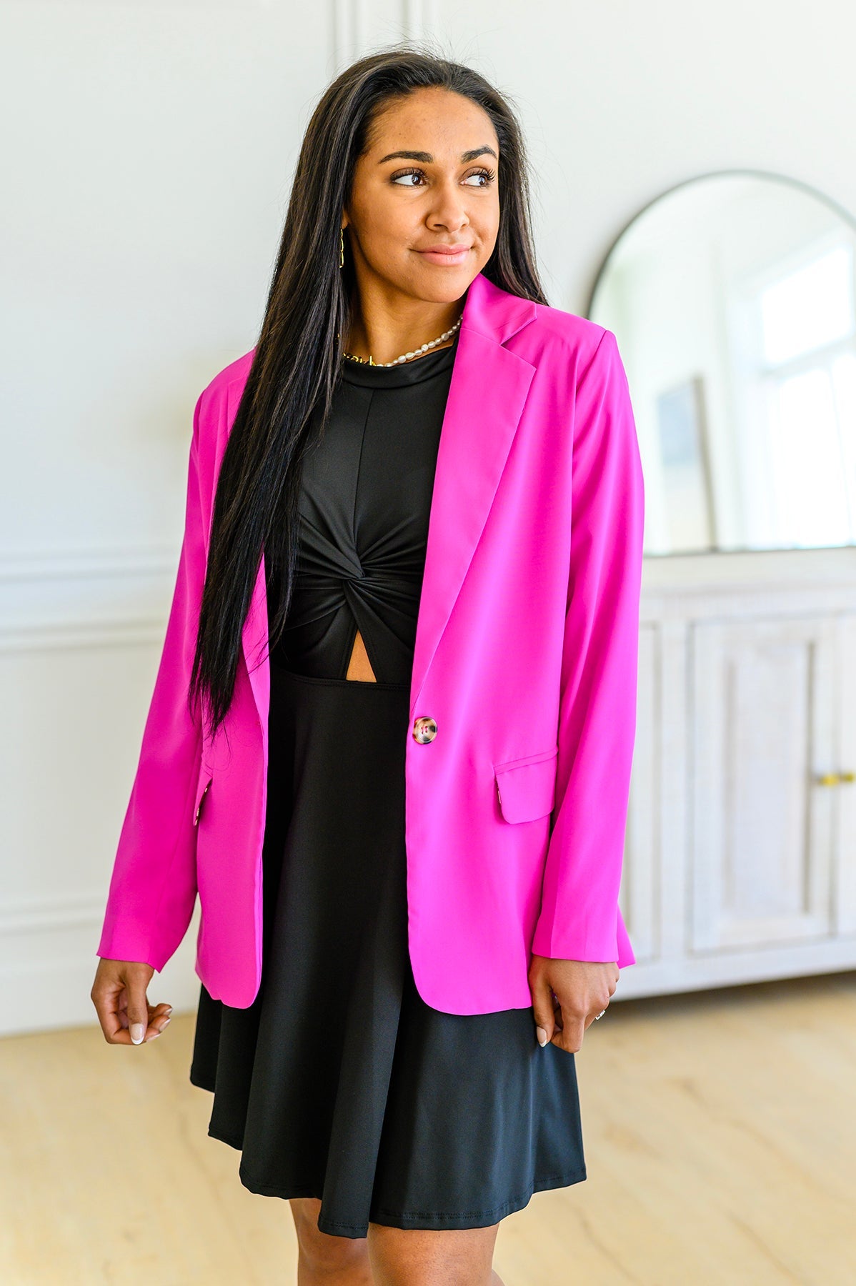 Every Day Chic Hot Pink Blazer