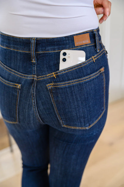 JUDY BLUE Georgia Back Yoke Skinny Jeans with Phone Pocket