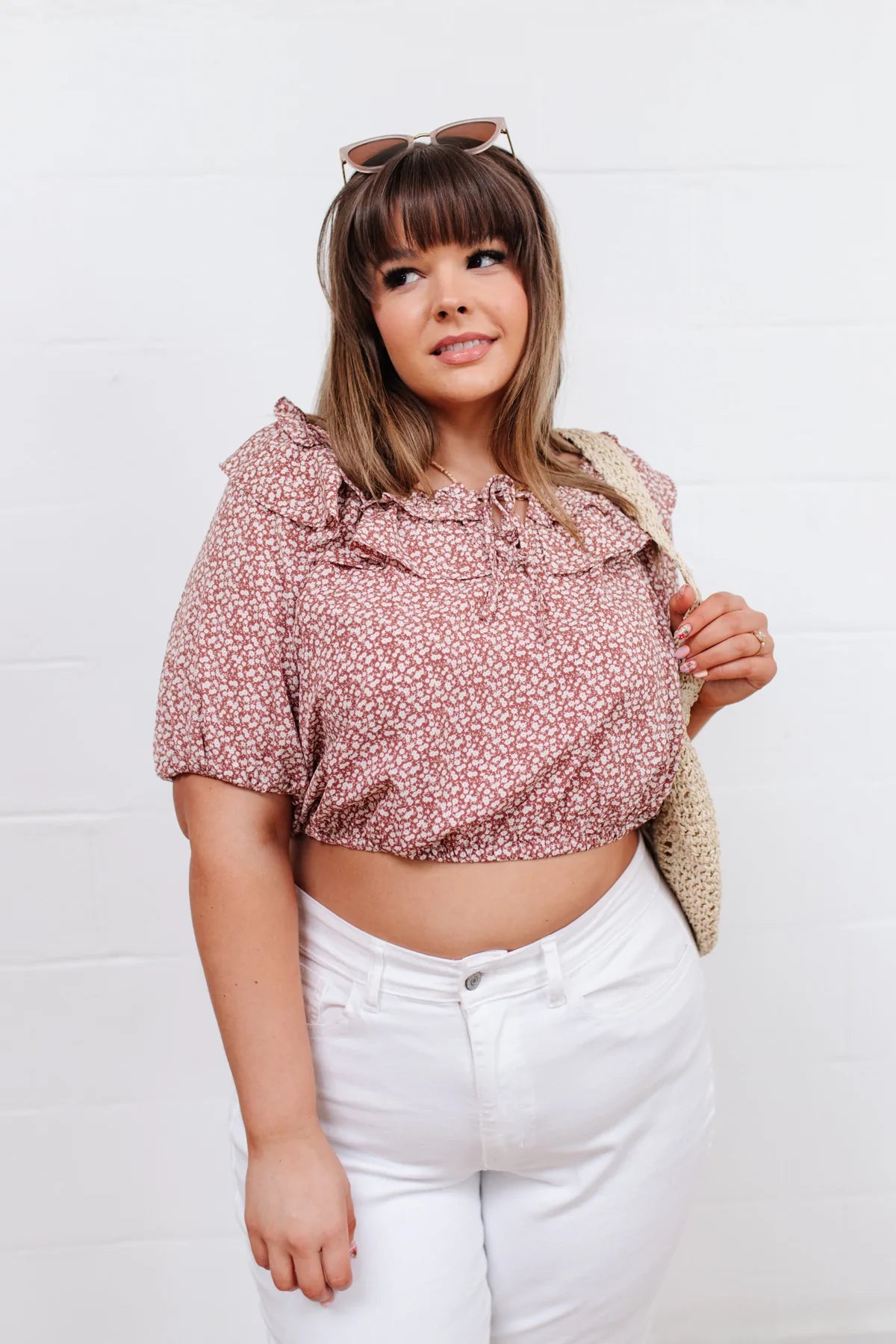 Golden Hour Crop Top, Rose