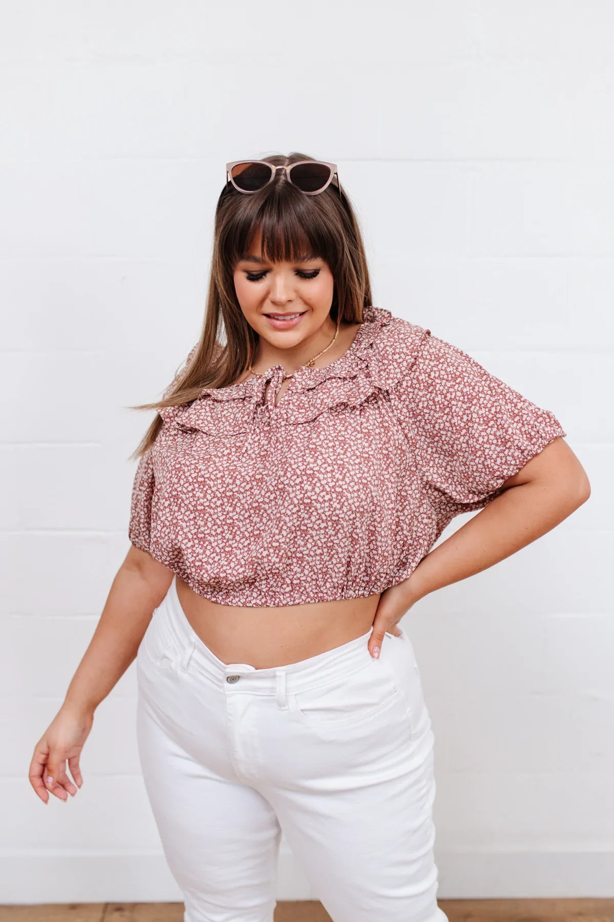 Golden Hour Crop Top, Rose