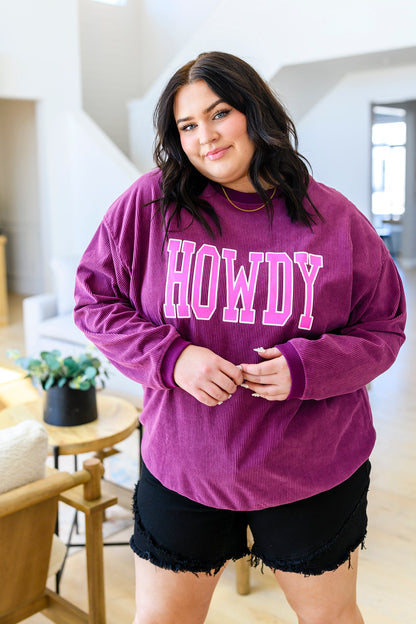 HOWDY Corded Pullover Sweatshirt