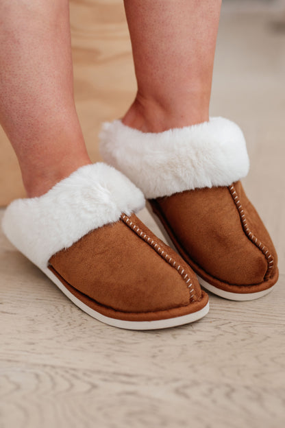 Just Chilling Camel Slippers