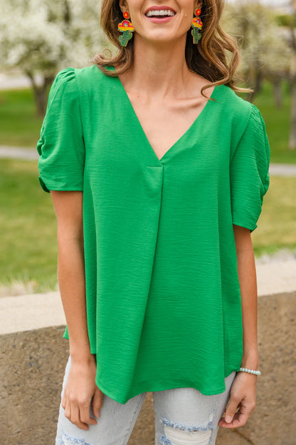 Let's Meet Up Blouse, Green