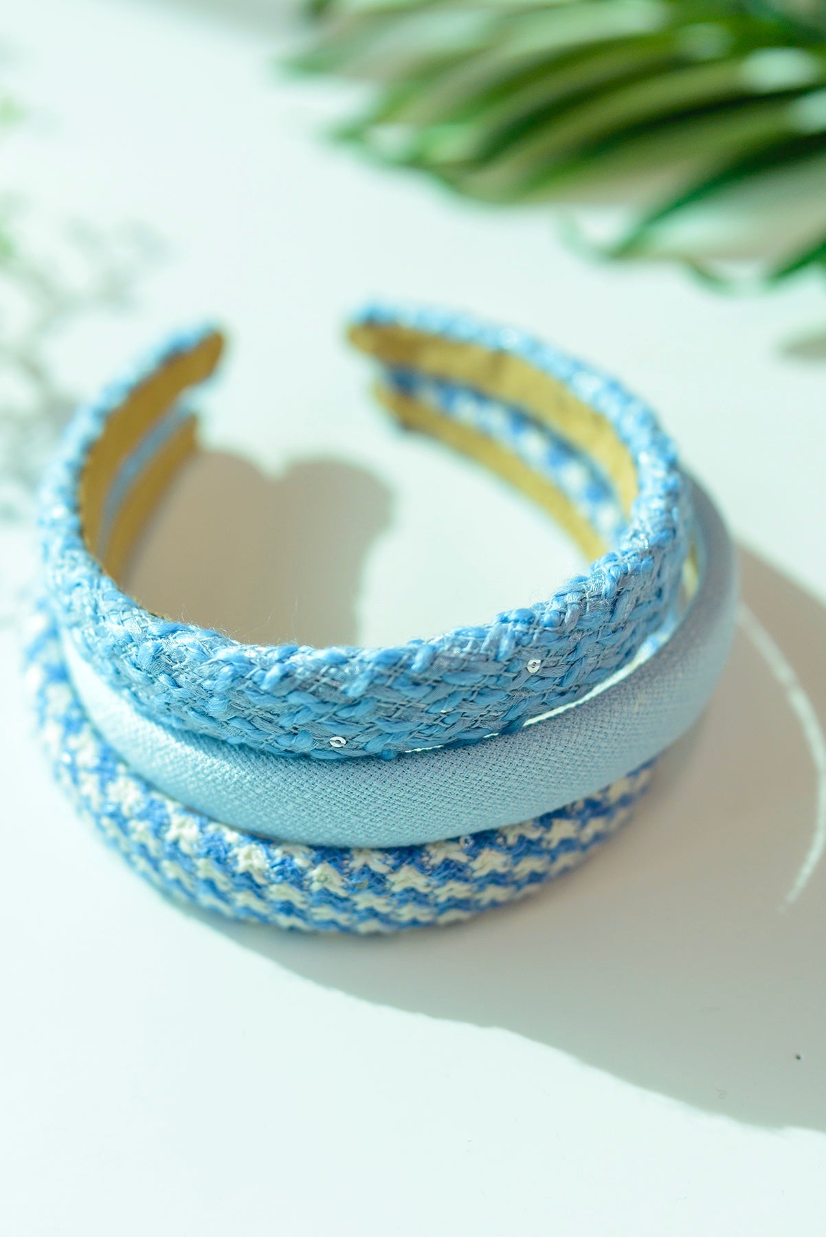 Natural Beauty Headband Pack of 3, Blue