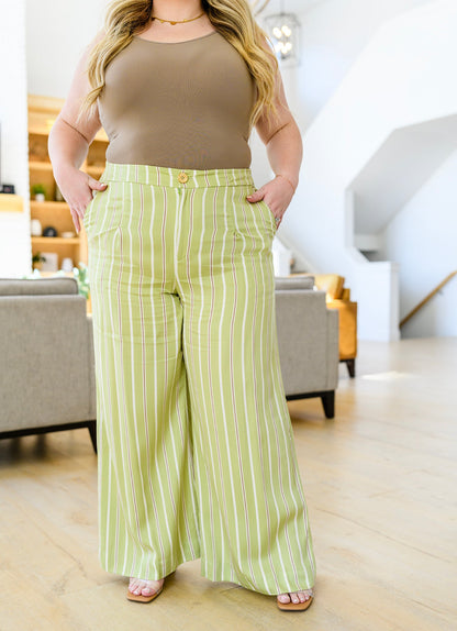 Never Underrated Striped Wide Leg Pants