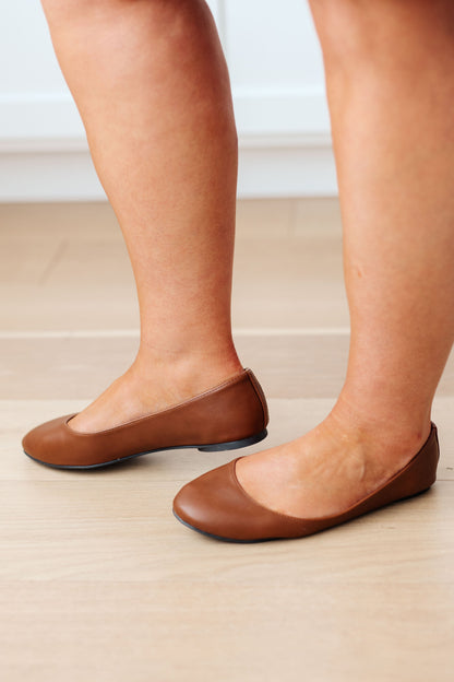 Soda On Your Toes Ballet Flats, Camel