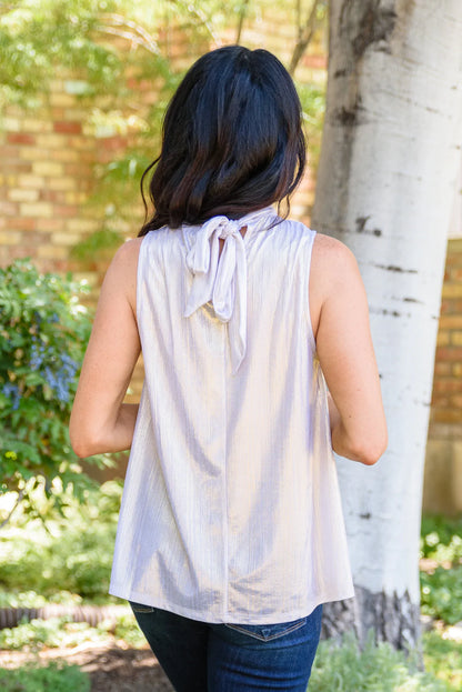 Photo Opt Sleeveless Blouse, Champagne