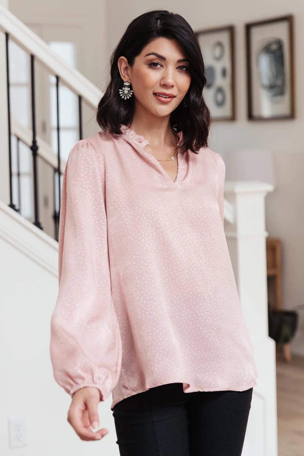 Pink Princess Long Sleeve Blouse