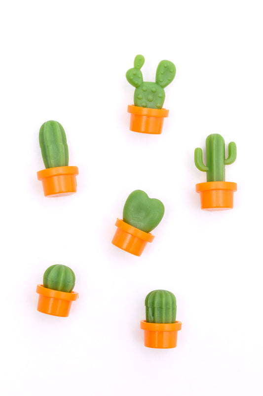 Plant Lover Cacti Magnets, 6-Pack