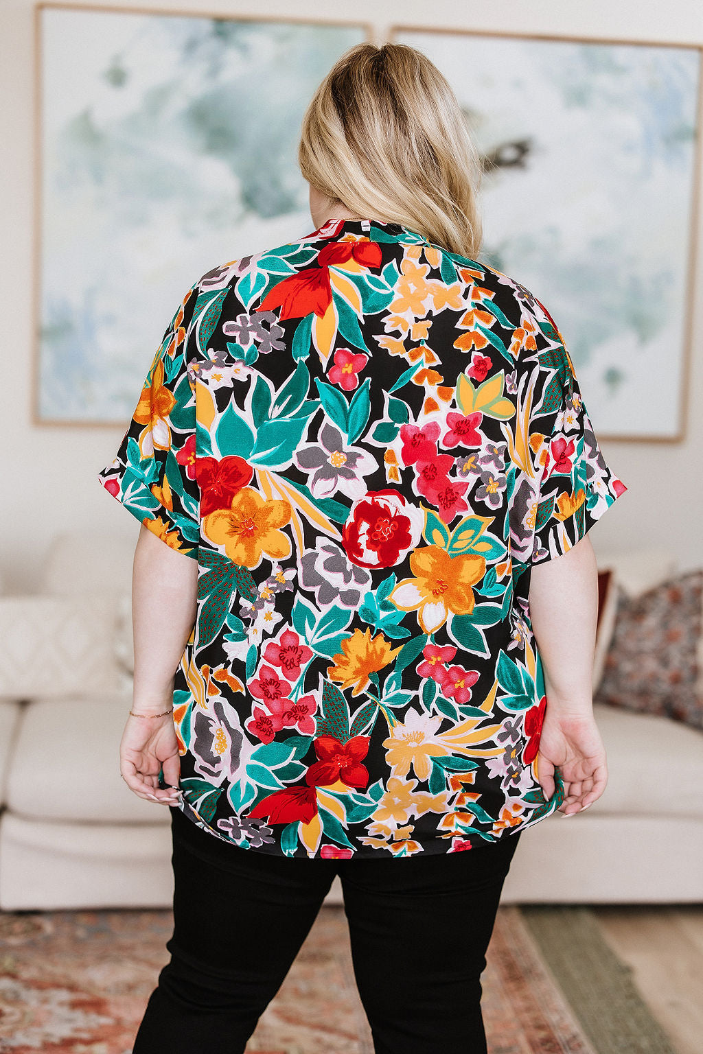 Pretty In Paradise Floral Blouse