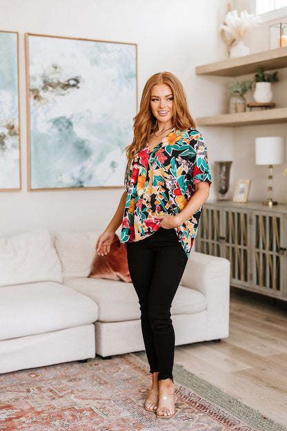 Pretty In Paradise Floral Blouse