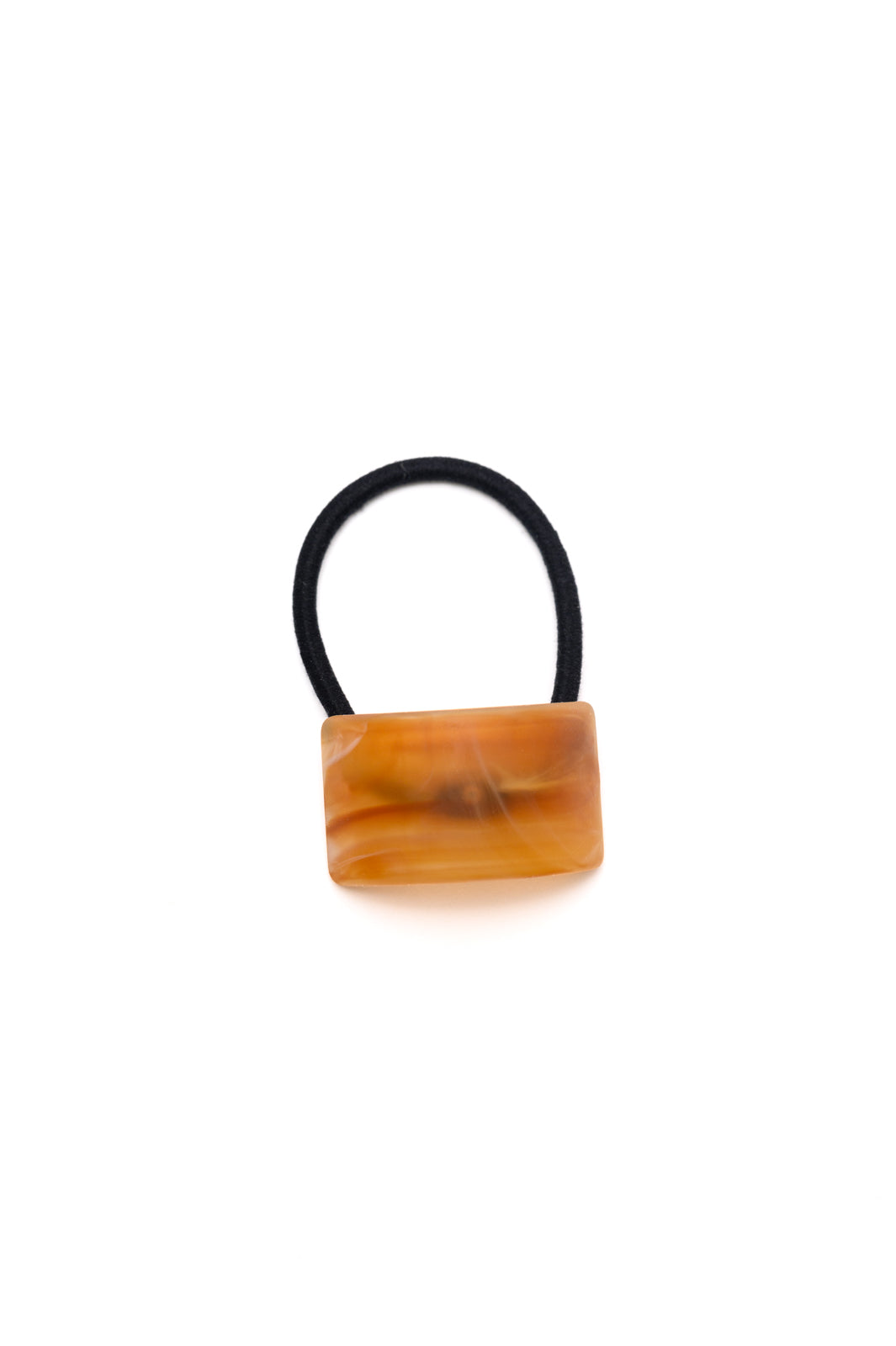 Rectangle Cuff Hair Tie Elastic, Amber