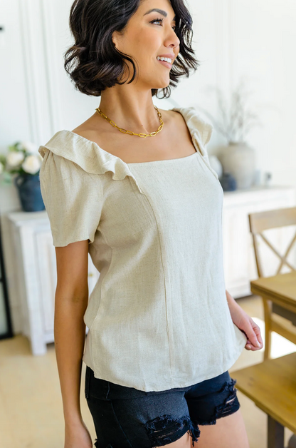 Old Town Moments Linen Top