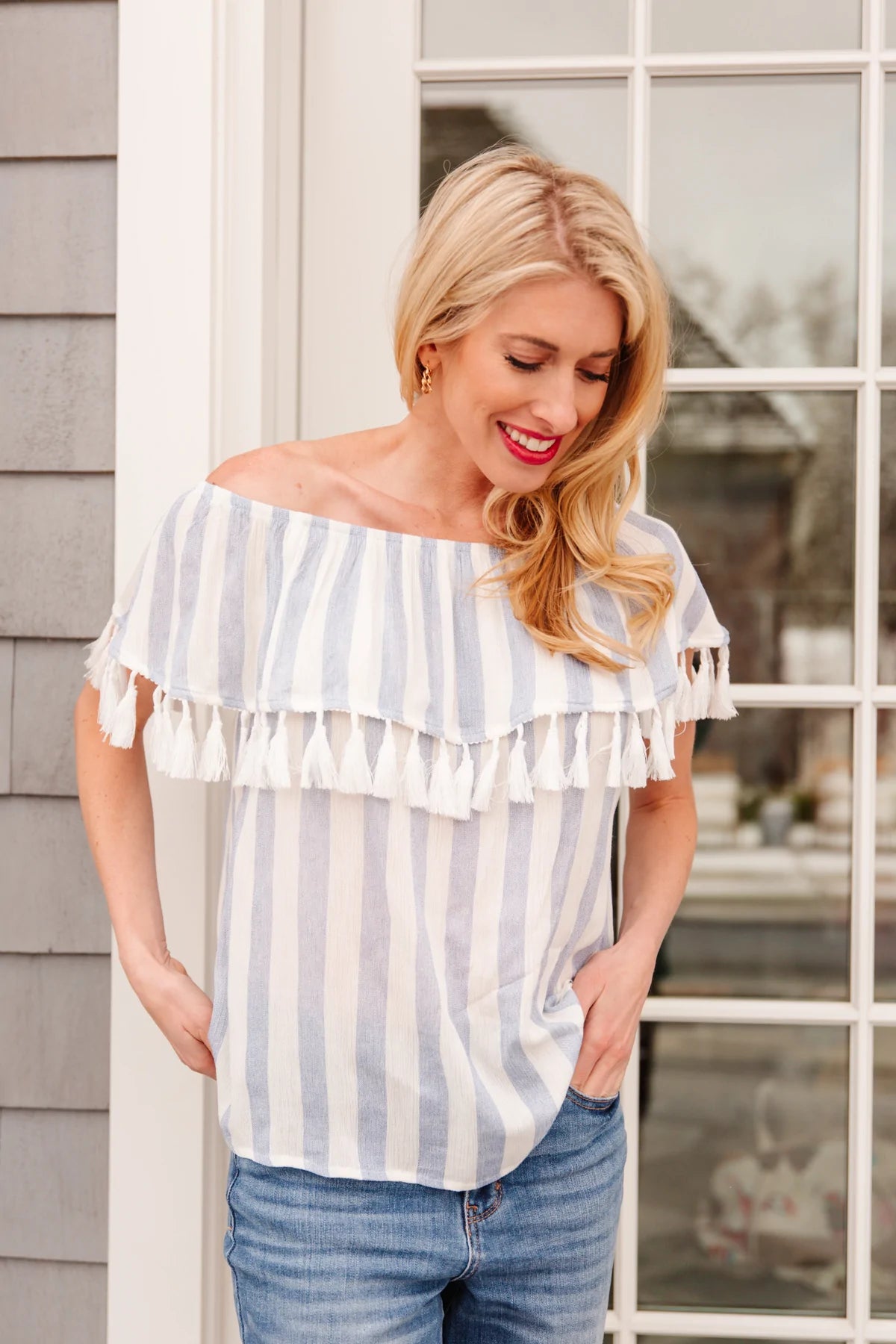 Set Yourself Free Off The Shoulder Top