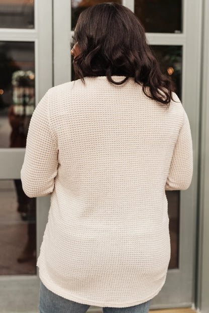 Side Of Art Lace Top, Beige