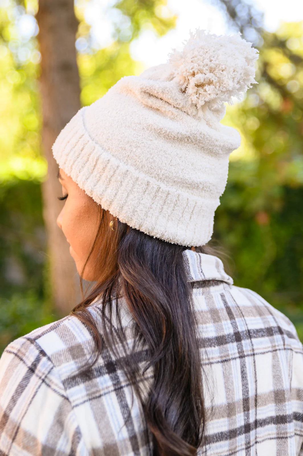 Boucle Knit Pom Beanie