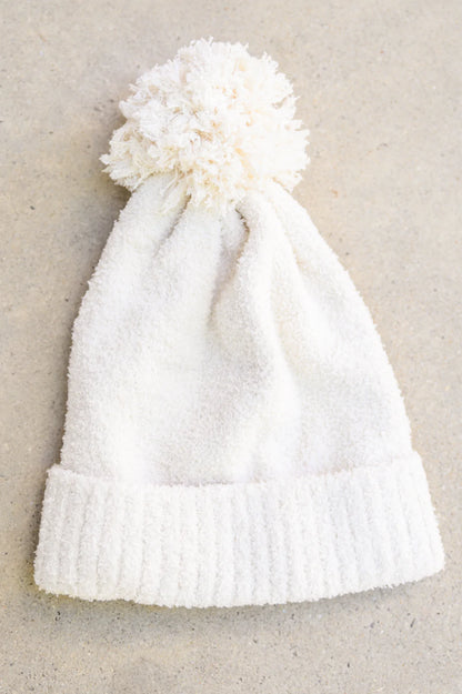 Boucle Knit Pom Beanie