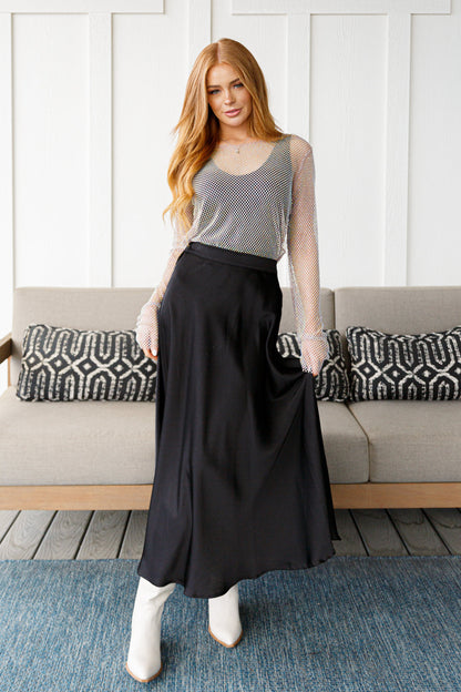 Timeless Tale Maxi Skirt, Black