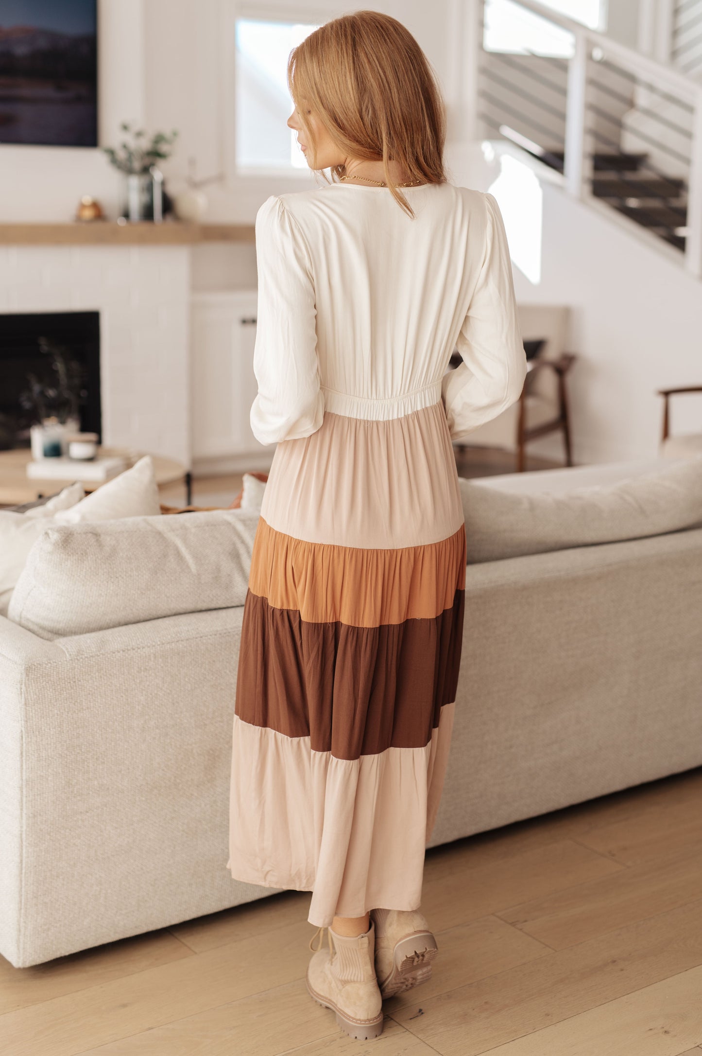 Spice Of Life Color Block Midi Dress