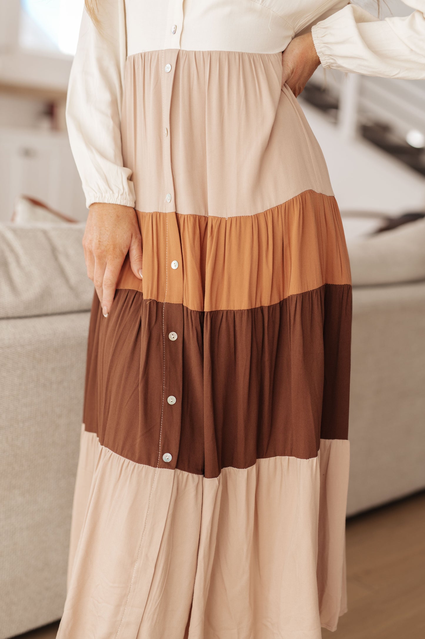 Spice Of Life Color Block Midi Dress