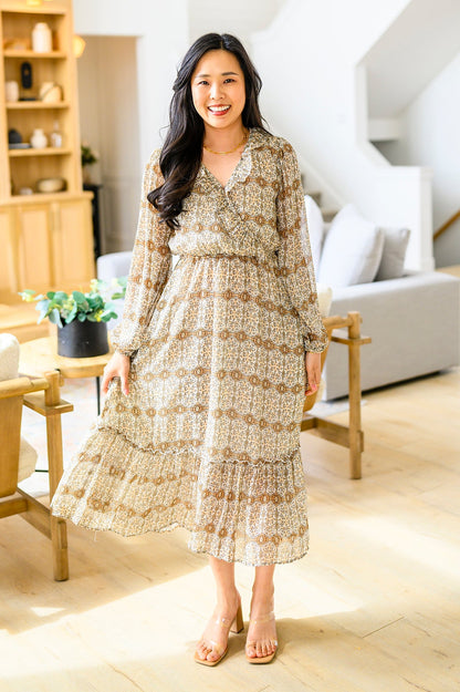 Surreal Years Long Sleeve Maxi Dress