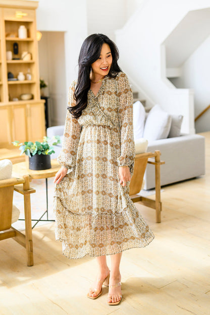 Surreal Years Long Sleeve Maxi Dress