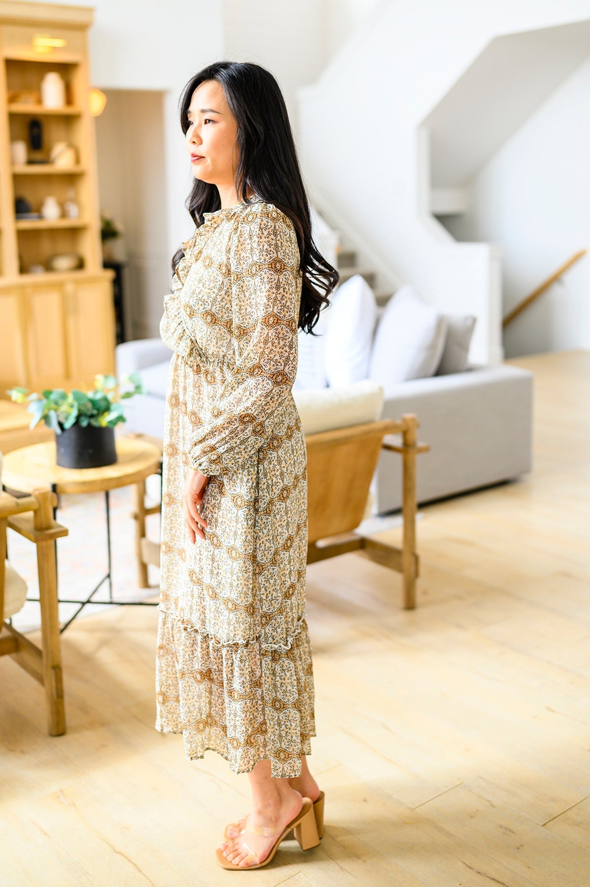 Surreal Years Long Sleeve Maxi Dress