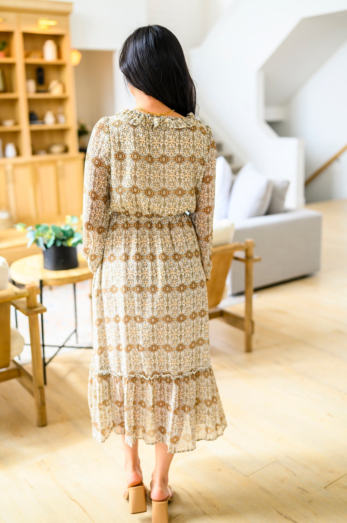 Surreal Years Long Sleeve Maxi Dress