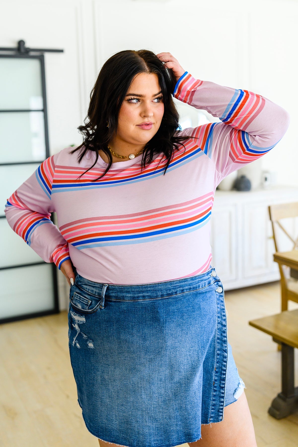 Sweet Like Candy Striped Long Sleeve Top