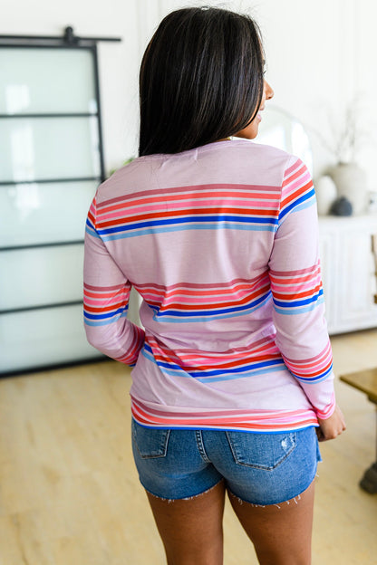 Sweet Like Candy Striped Long Sleeve Top