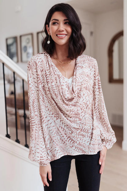 Take Flight Cowl Neck Top