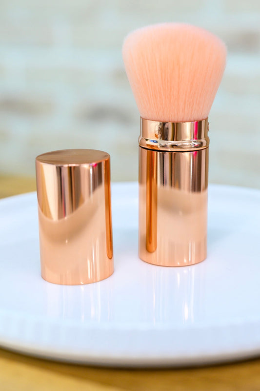 Telescopic Rose Gold Powder Brush