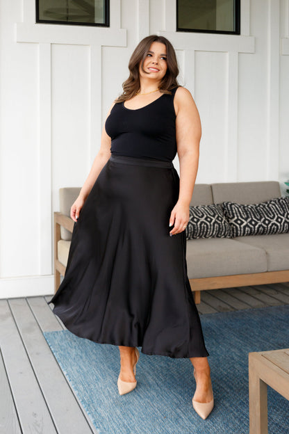 Timeless Tale Maxi Skirt, Black