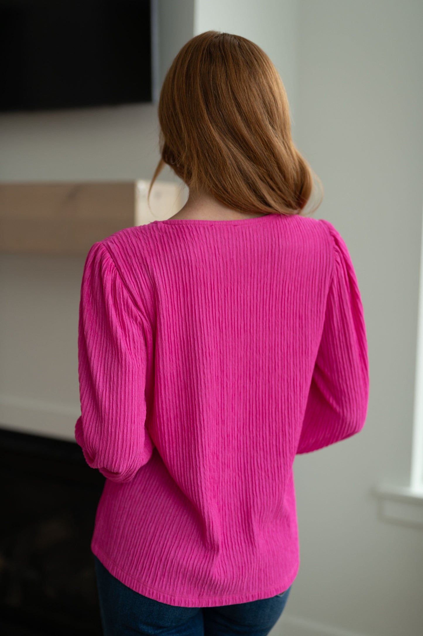 Very Refined V-Neck Long Sleeve Blouse