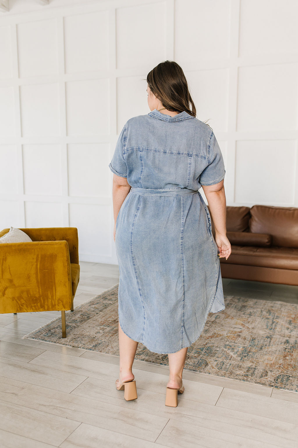 Wait For It Denim Shirt Dress