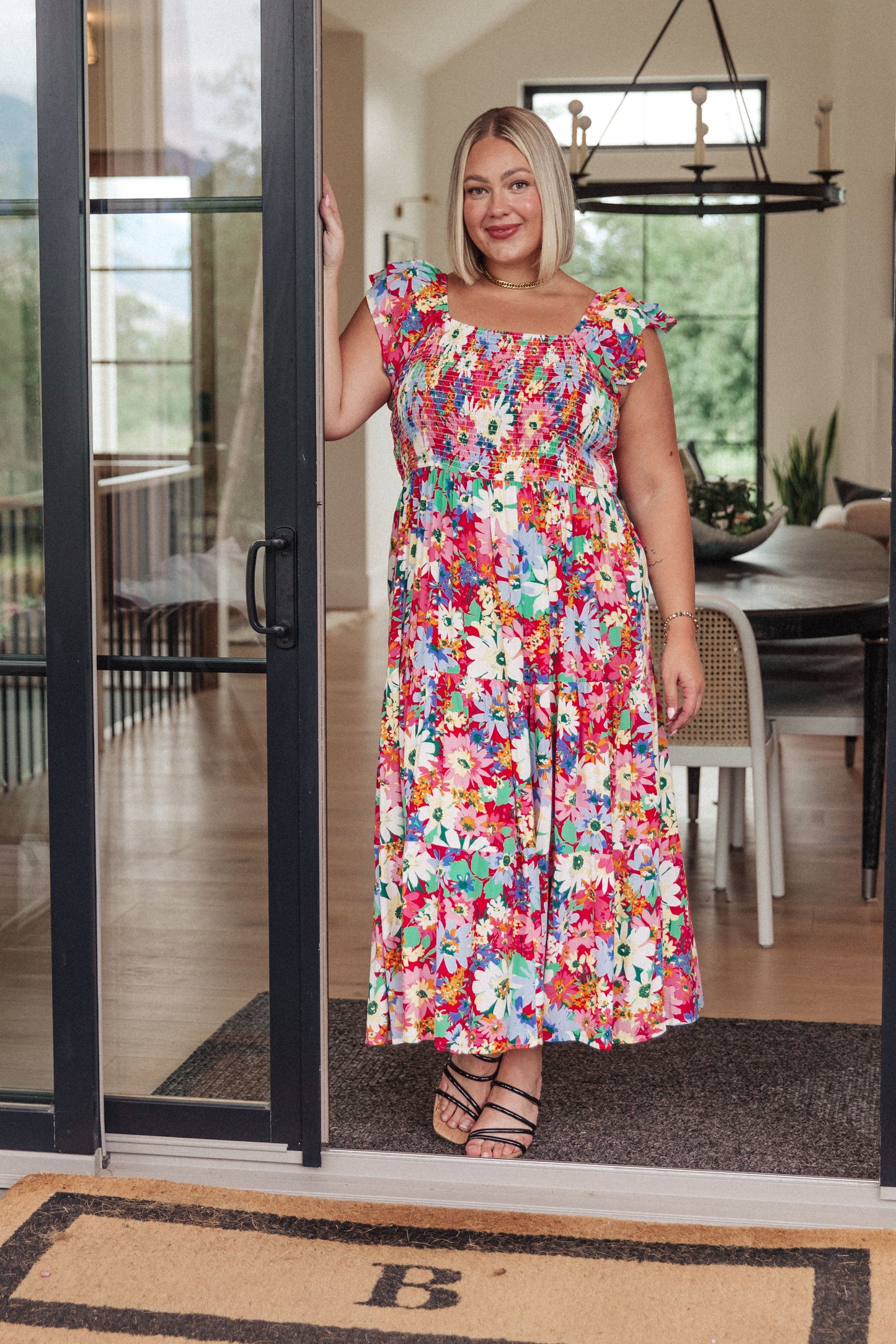 Walk In The Flowers Maxi Dress