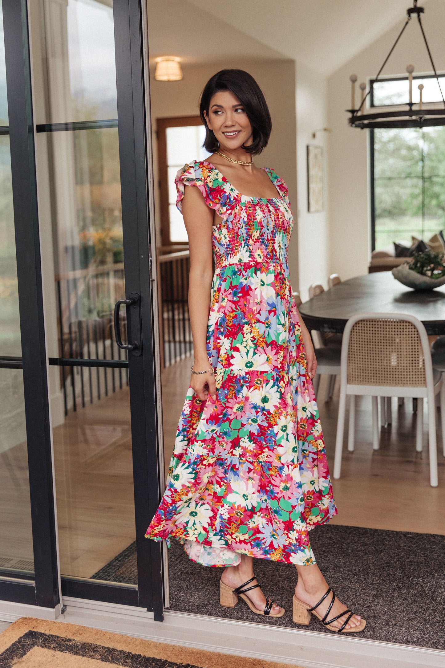 Walk In The Flowers Maxi Dress