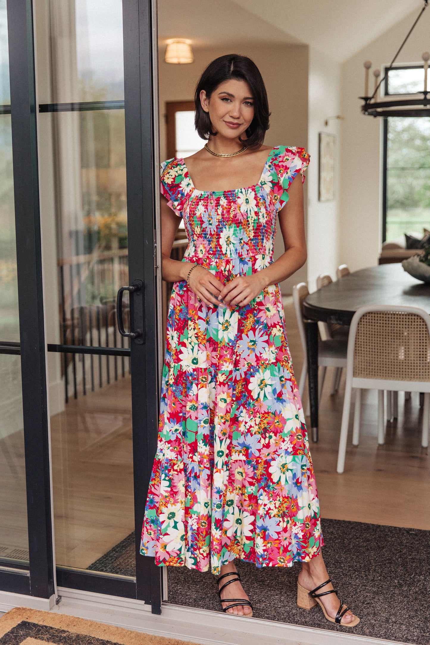 Walk In The Flowers Maxi Dress