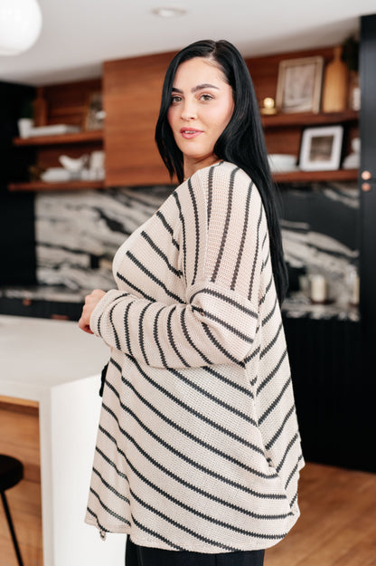 Weekend Adventure Striped Cardigan