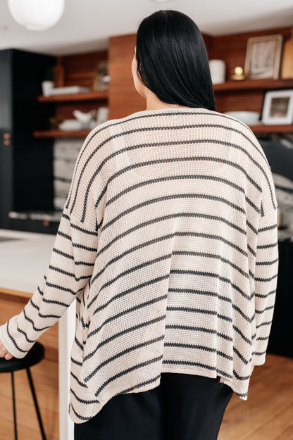 Weekend Adventure Striped Cardigan