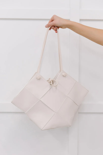 Woven Tote, White