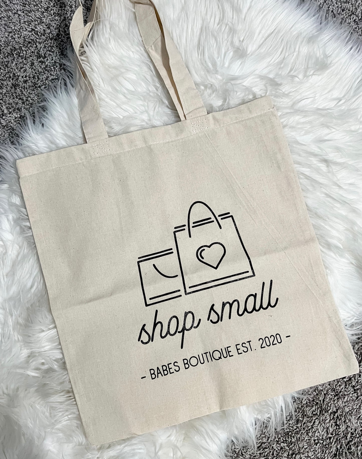 Shop Small Babes Boutique Canvas Tote